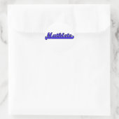 Mathlete Ronde Sticker (Tas)