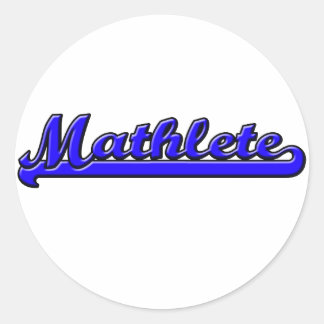 Mathlete Ronde Sticker