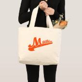 Mathlete slogan voor wiskunde liefhebbers grote tote bag (Voorkant (product))