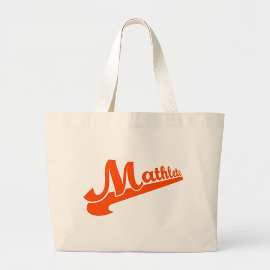 Mathlete slogan voor wiskunde liefhebbers grote tote bag (Voorkant)