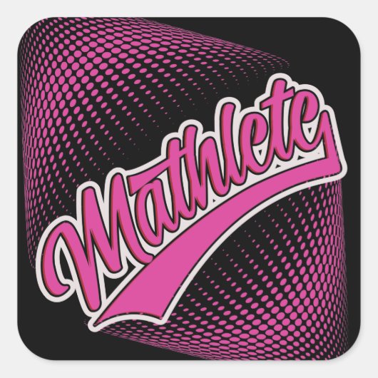 Mathlete Square sticker (Voorkant)
