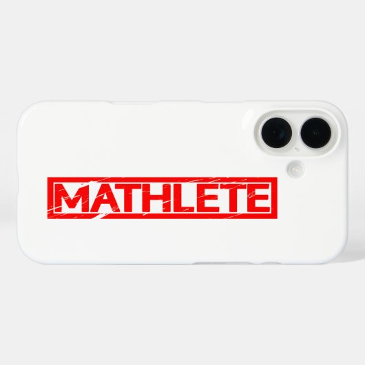 Mathlete Stamp Case-Mate iPhone Case (Achterkant (horizontaal))
