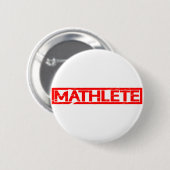 Mathlete Stamp Ronde Button 5,7 Cm (Voorkant /achterkant)