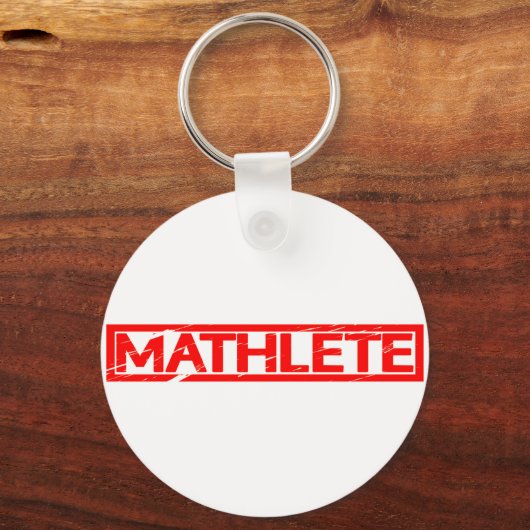 Mathlete Stamp Sleutelhanger (Achterkant)