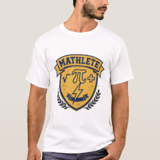 Mathlete Varsity Wiskunde Docent Ontwerp T-shirt