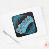 Mathlete Vierkante Sticker (Envelop)