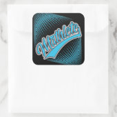 Mathlete Vierkante Sticker (Tas)