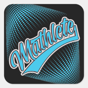 Mathlete Vierkante Sticker