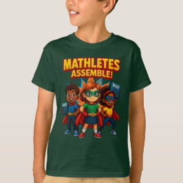 Mathletes Assemble Superhero School T-shirt