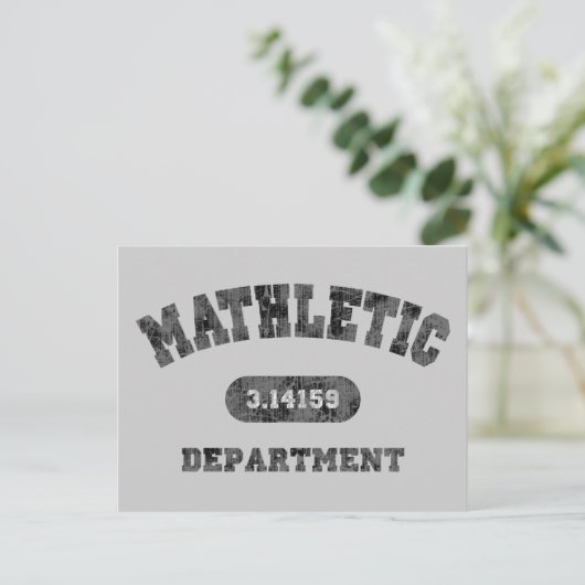 Mathletic Department Briefkaart (Staand voorkant)