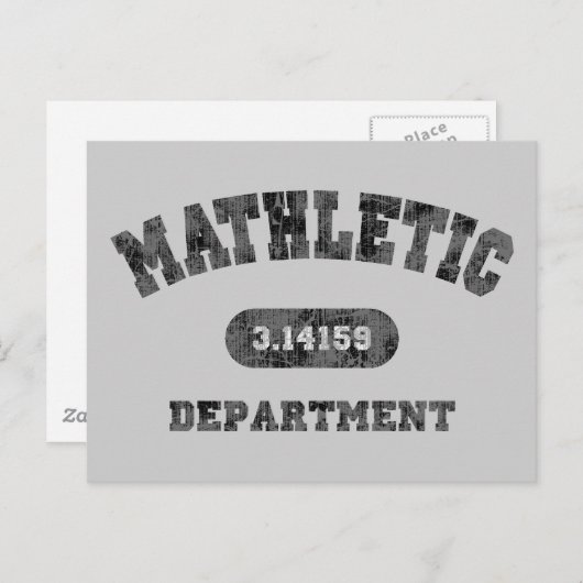 Mathletic Department Briefkaart (Voorkant / Achterkant)