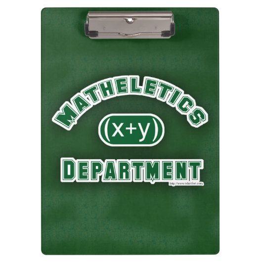 Mathletics Department Green Klembord (Voorkant)