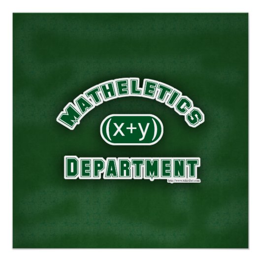 Mathletics Department Green Poster (Voorkant)