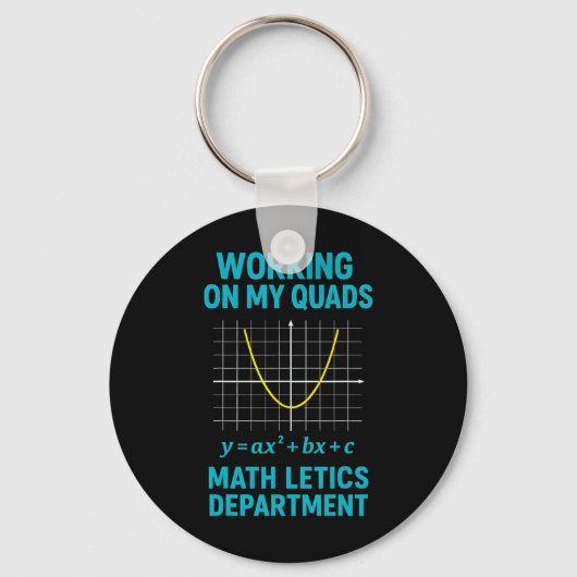 Mathletics Working On My Quads Algebra Math Teache Sleutelhanger (Voorkant)
