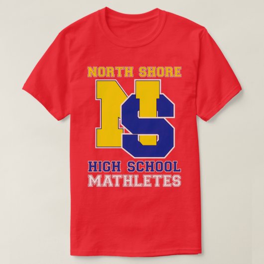 Mathletleten van de Noordshore High School T-shirt (Design voorkant)