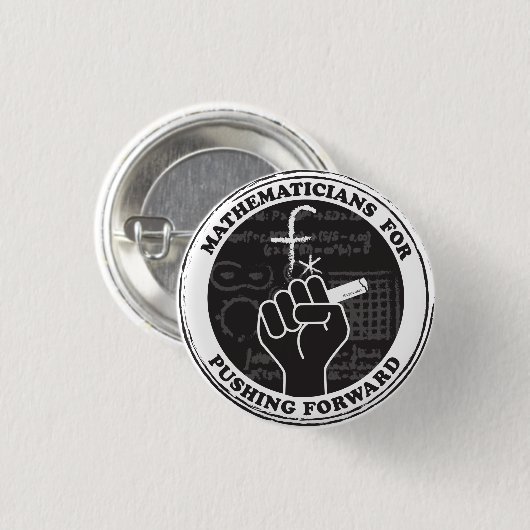 Mathmatici voor het doorspoelen van Button (Voorkant /achterkant)