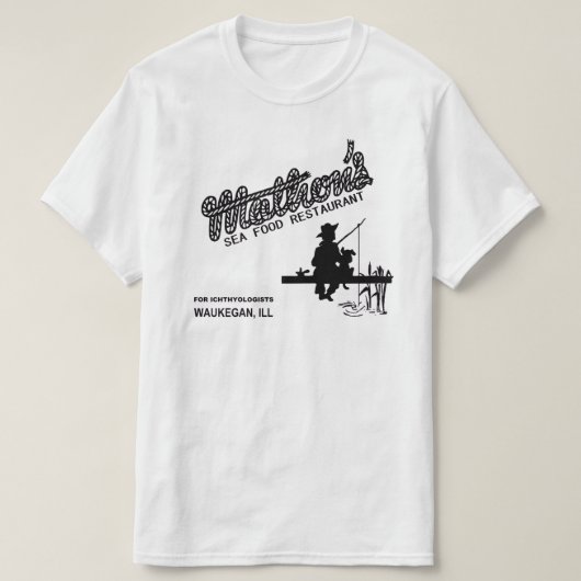 Mathons Zee Food Restaurant, Waukegan, Illinois T-shirt (Design voorkant)