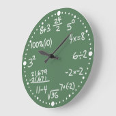 Maths Mathematical Equations Clock with Minutes Grote Klok (Hoek)