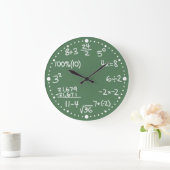 Maths Mathematical Equations Clock with Minutes Grote Klok (Huis)