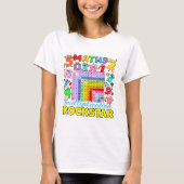 Maths Multiplication Rockstar Calculator T Shirt (Voorkant)