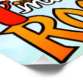 Maths Multiplication Rockstar Cute Calculator  Perfect Poster (Hoek)