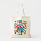 Maths Number Day Tote Bag for School (Voorkant)