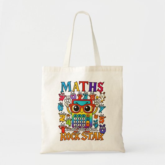 Maths Rock Star Number Day Tote Bag (Voorkant)