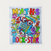 Maths Rockstar Banner for Number Day Schools Wandkleed (Voorkant)