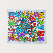 Maths Rockstar Banner for Number Day Schools Wandkleed (Voorkant (horizontaal))