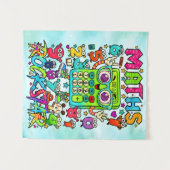 Maths Rockstar Cute Calculator Poster for Kids Wandkleed (Voorkant (horizontaal))