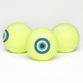 Mati Blue Evil Eye grappig tennisbal cadeau Tennisballen (Multi)