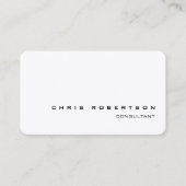 Matig aantrekkelijk zwart-wit visitekaartje (Voorkant)