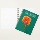 Matig abstract bloemfloranje waterverf planner (Display)