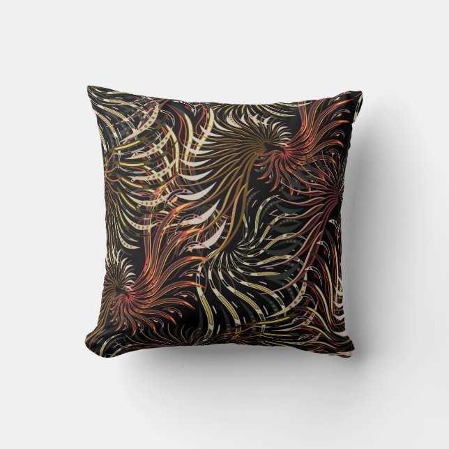 Matig - Abstract - bruin Kussen (Voorkant)