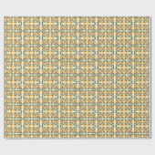 Matig abstract floreel geblazen cadeaupapier (Vlak)