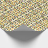 Matig abstract floreel geblazen cadeaupapier (Hoek)