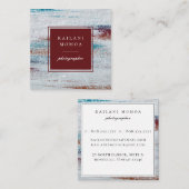 Matig, Abstract gekleurd patroon Vierkante Visitekaartje (Voorkant / Achterkant)