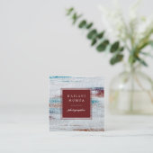 Matig, Abstract gekleurd patroon Vierkante Visitekaartje (Staand voorkant)