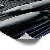 Matig Abstract grijs van wit vormt Poster (Hoek)