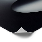 Matig Abstract grijs zwart-wit vormt Poster (Hoek)