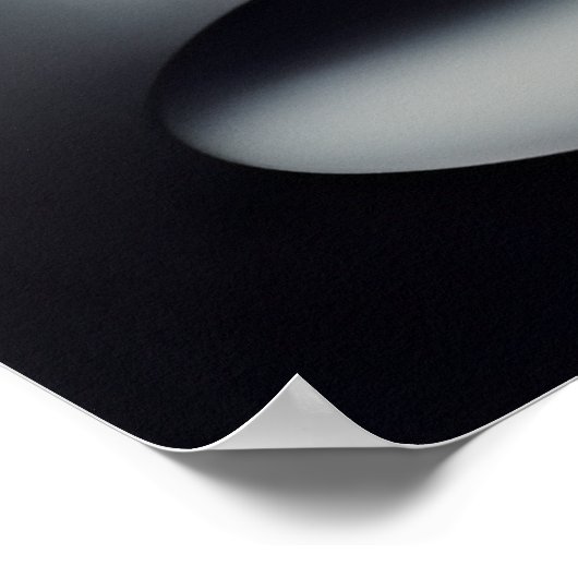 Matig Abstract grijs zwart-wit vormt Poster (Hoek)