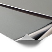 Matig Abstract Lineaal goudgrijs Poster (Hoek)