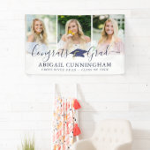 Matig Afstuderen Navy Pet Script 3 Foto collage Spandoek (Insitu)