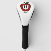 Matig apperfruitmonogram golfheadcover (Voorkant)