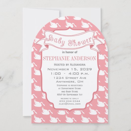 Matig Babymeisje Retro Stripe Patroonbord Kaart (Voorkant)