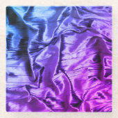 Matig blauw Paars, fijngemaakt Onderzetter Glazen Onderzetter (Voorkant)