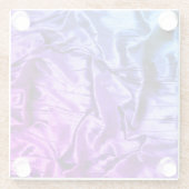 Matig blauw Paars, fijngemaakt Onderzetter Glazen Onderzetter (Achterkant)