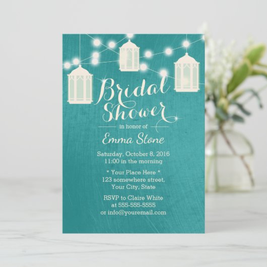 Matig Blauwgroen Vrijgezellenfeest Kaart (Staand voorkant)