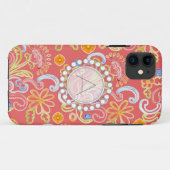 Matig bloemenblad met bloem Case-Mate iPhone case (Achterkant (horizontaal))