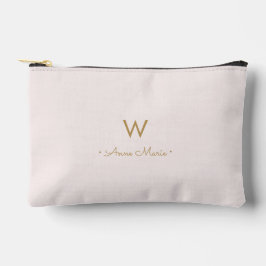 Matig Blush Pink Gold Script Monogram Etui